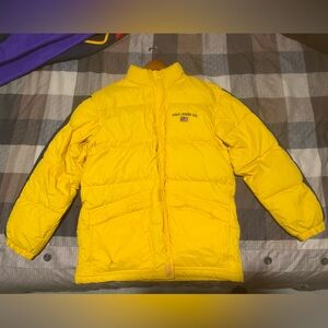 Yellow Ralph Lauren Polo Jeans Puffer Jacket Vintage